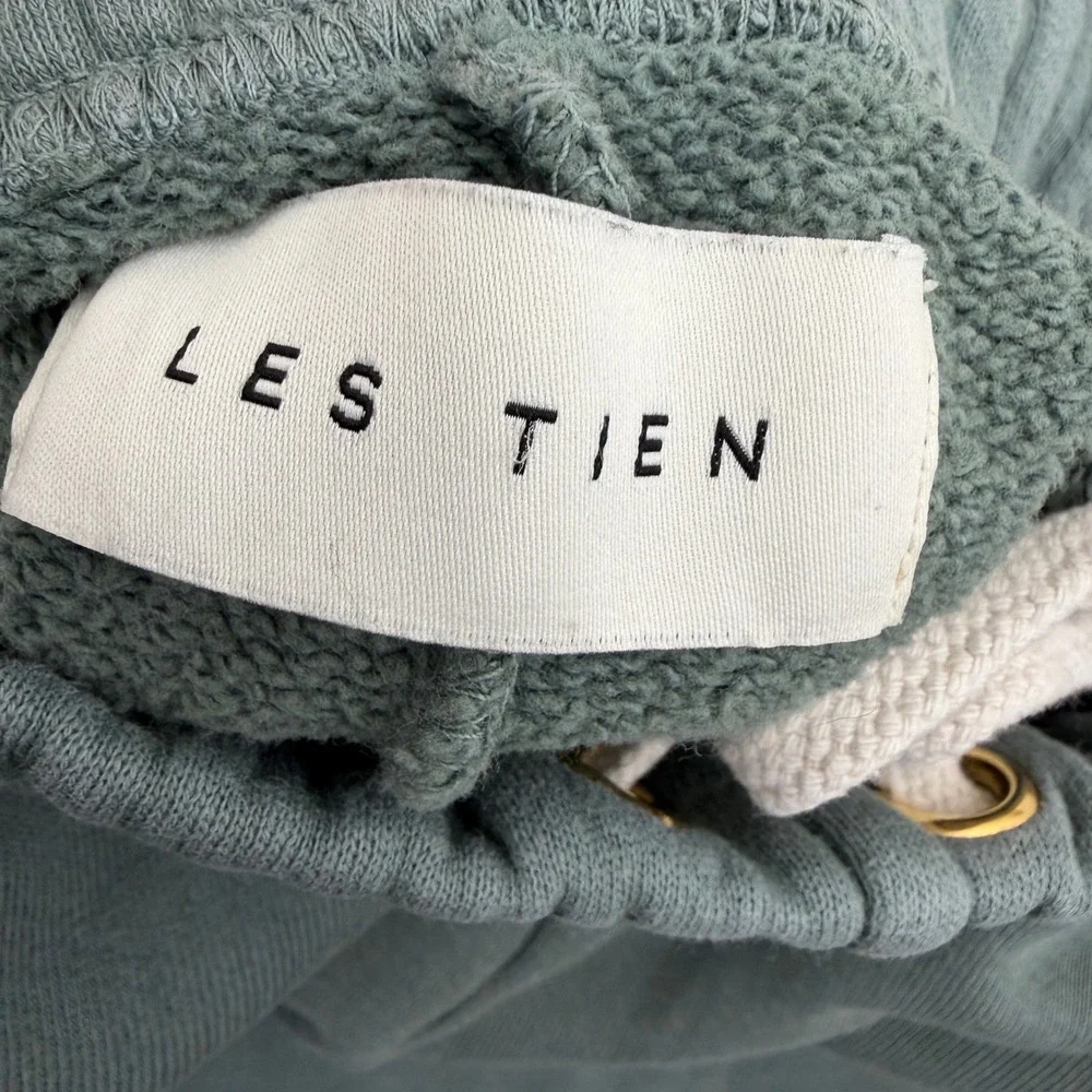 Les Tien Sweatpants Mens Large Green Heavyweight Classic Cotton Fleece - Picture 7 of 8